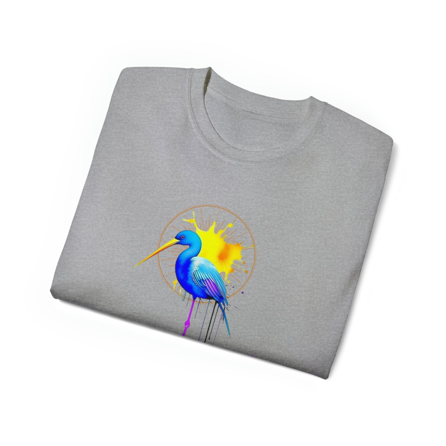 Vibrant Heron Unisex Ultra Cotton Tee