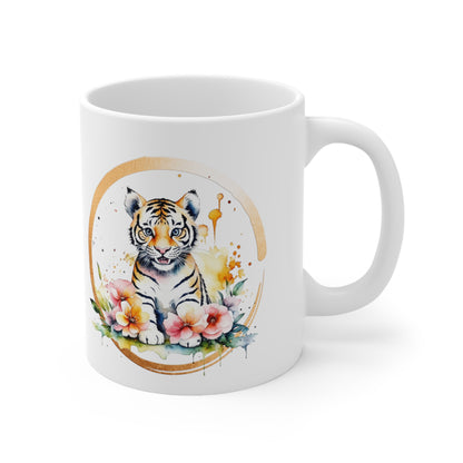 Golden Tiger Ceramic Mug 11oz