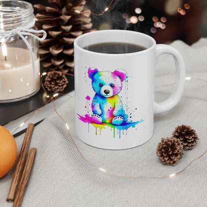 Vibrant Bear Ceramic Mug 11oz