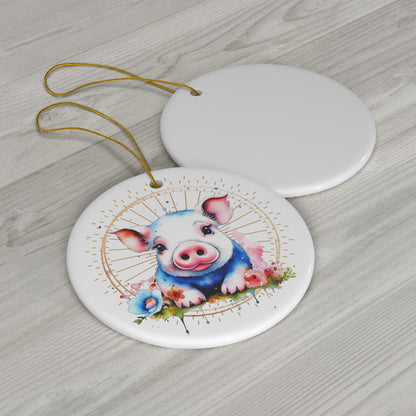 Pig Ceramic Ornament