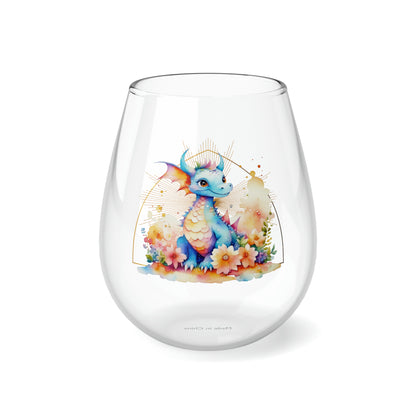 Dragon Stemless Wine Glass, 11.75oz