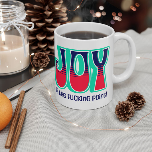 Teal Blue Red Ceramic Mug, (11oz, 15oz)