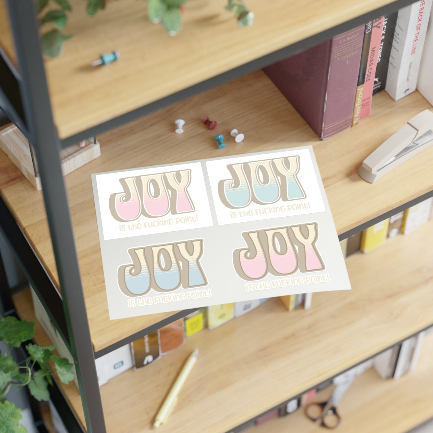 Tan Joy Sticker Sheets