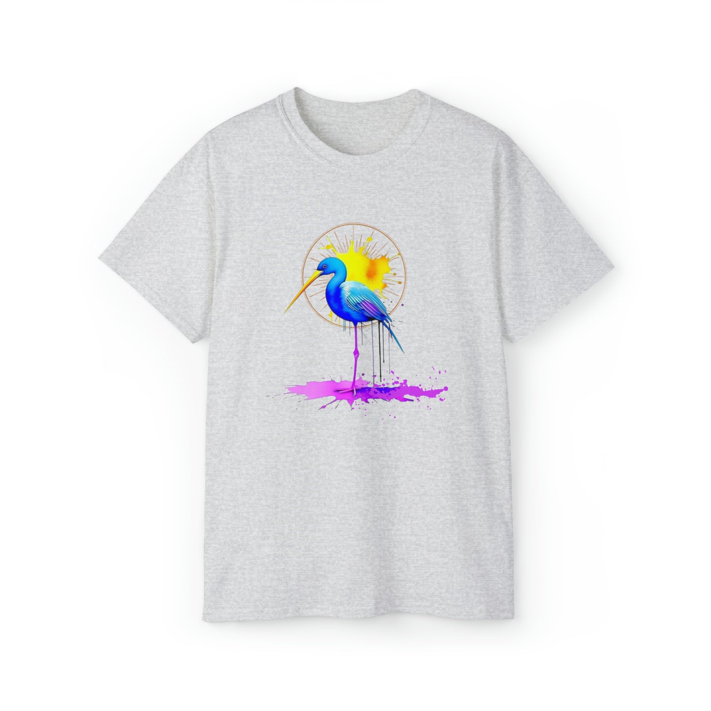 Vibrant Heron Unisex Ultra Cotton Tee