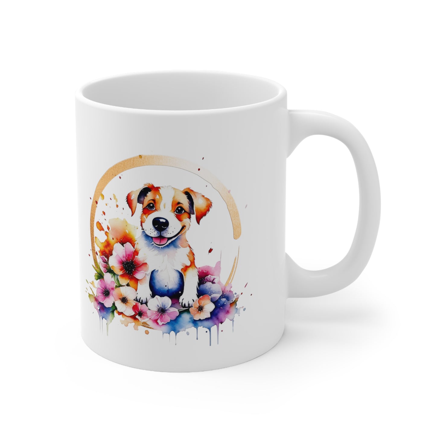 Golden Puppy Ceramic Mug 11oz