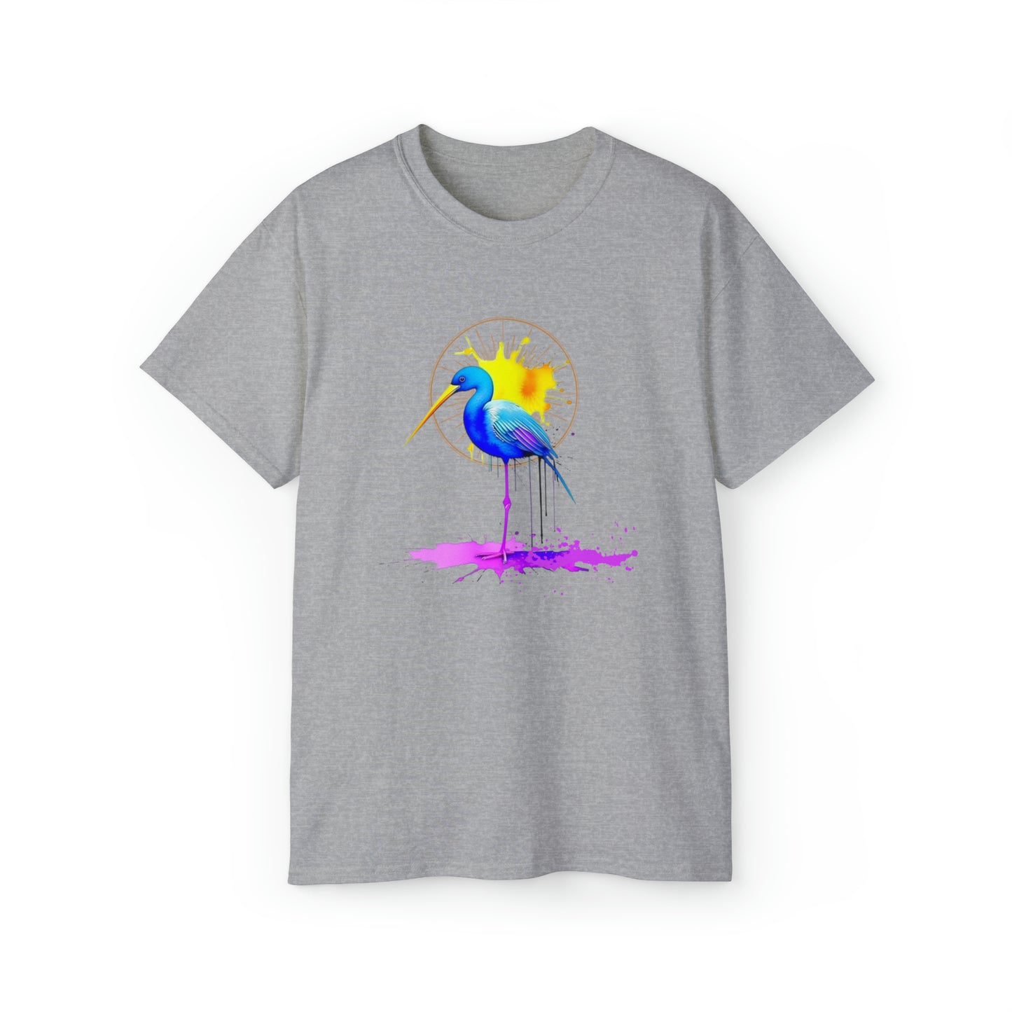 Vibrant Heron Unisex Ultra Cotton Tee