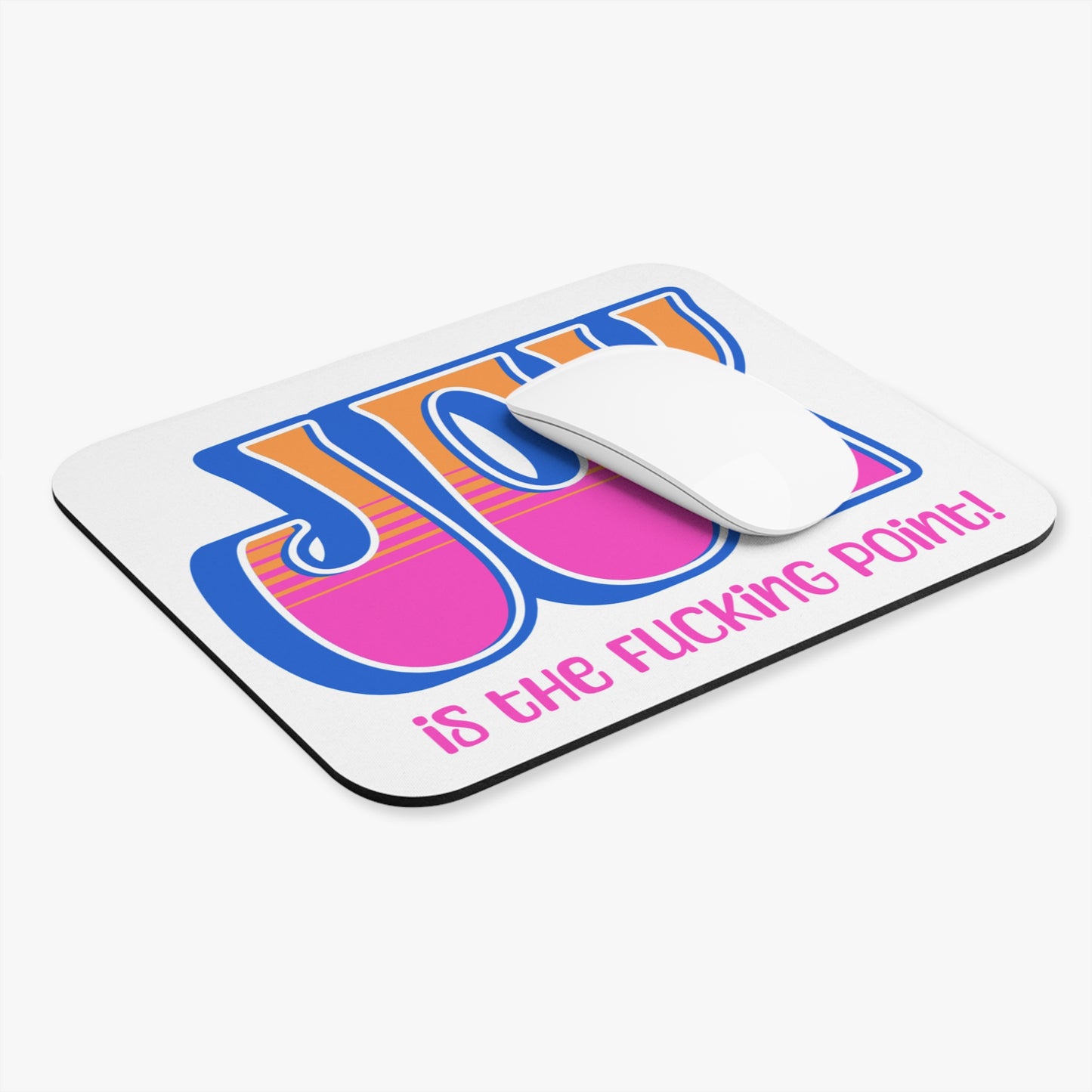 Blue Pink Orange Joy Mouse Pad