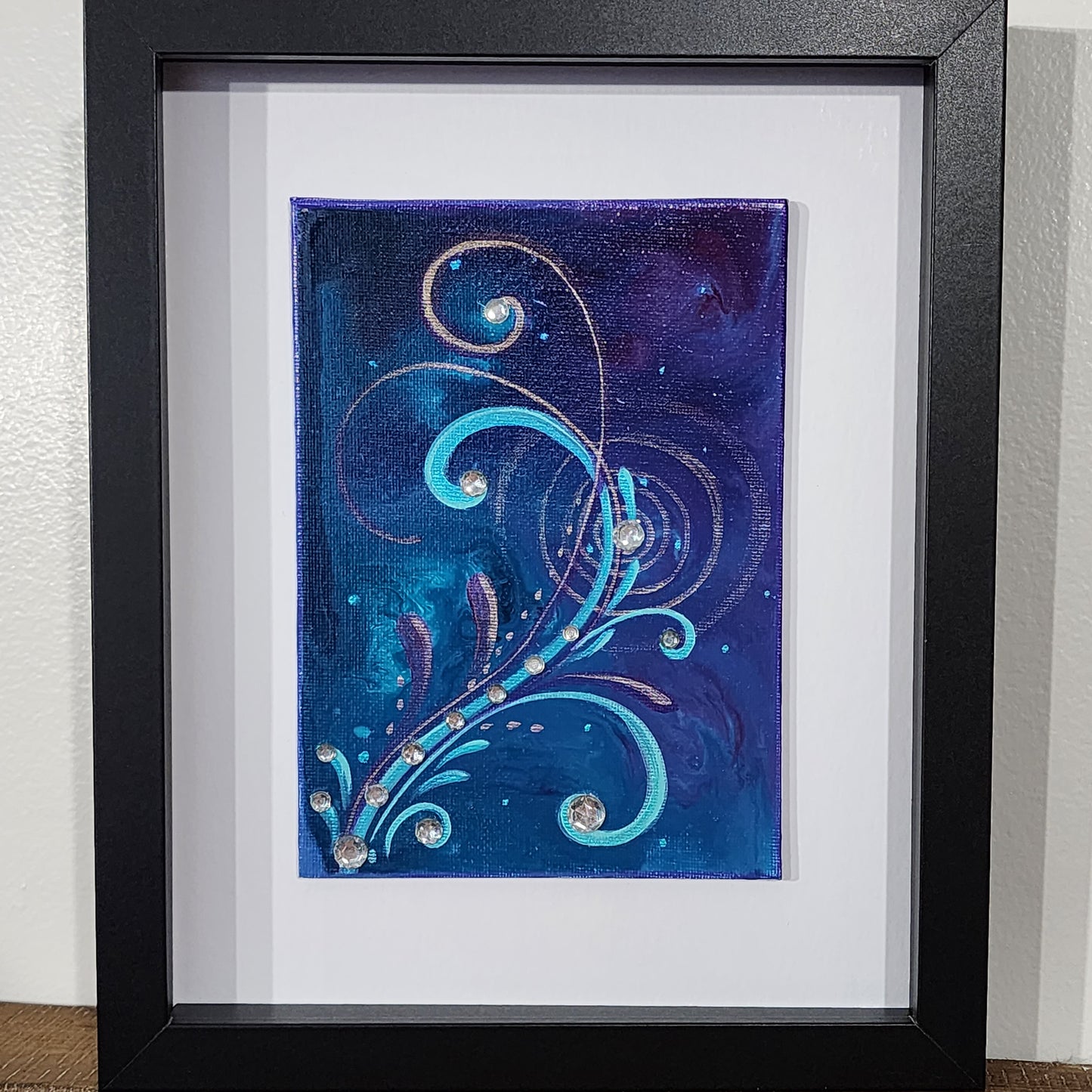 PurplenTeal Soul Swirl Original Art