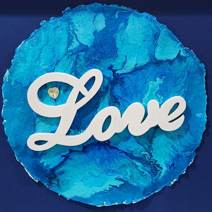 Love (circle) WordArt Collage