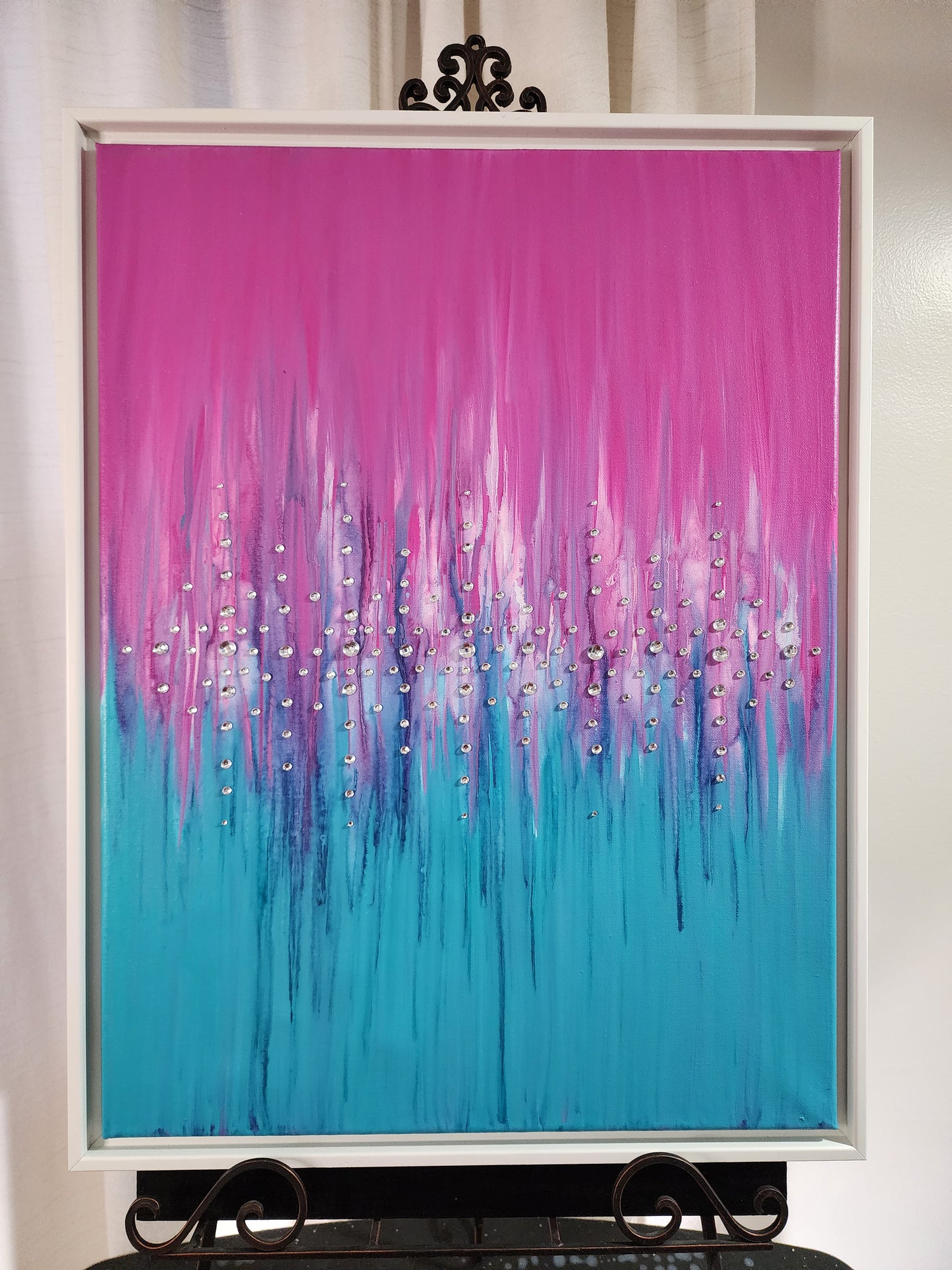 Pink Meets Teal Original Art