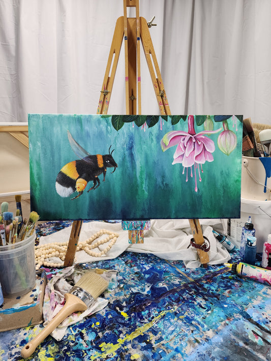 Beauty and the Bee Original Art