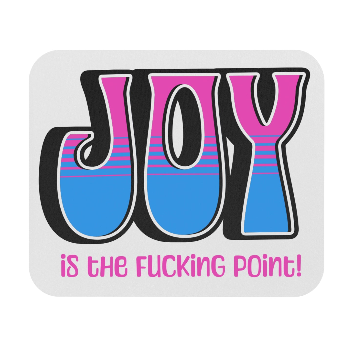 Black Pink Blue Joy Mouse Pad