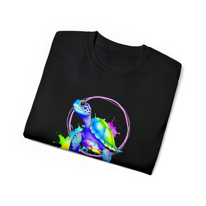 Vibrant Sea Turtle Unisex Ultra Cotton Tee