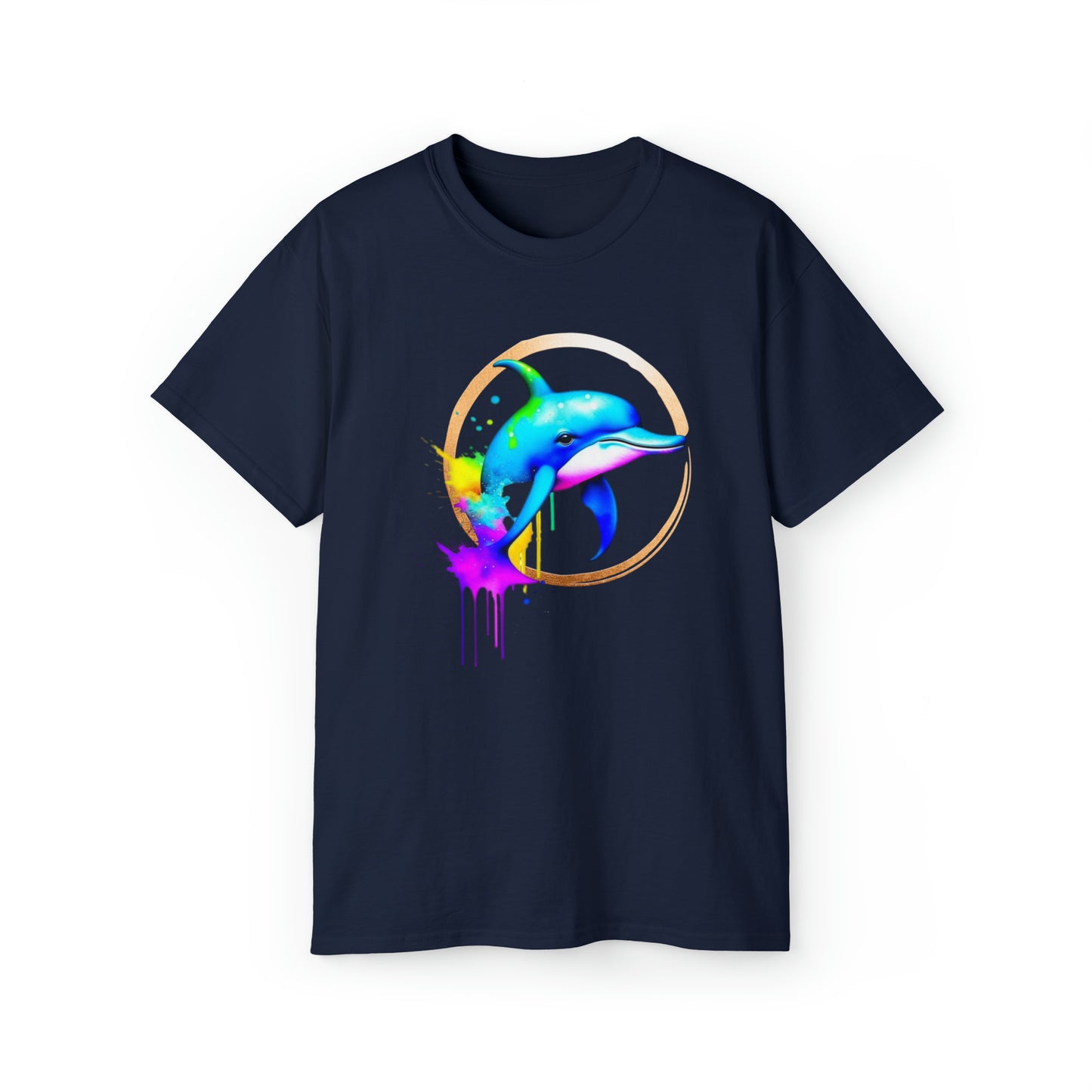 Vibrant Dolphin Unisex Ultra Cotton Tee