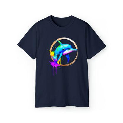 Vibrant Dolphin Unisex Ultra Cotton Tee