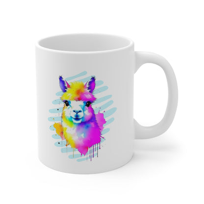 Vibrant Alpaca Ceramic Mug 11oz