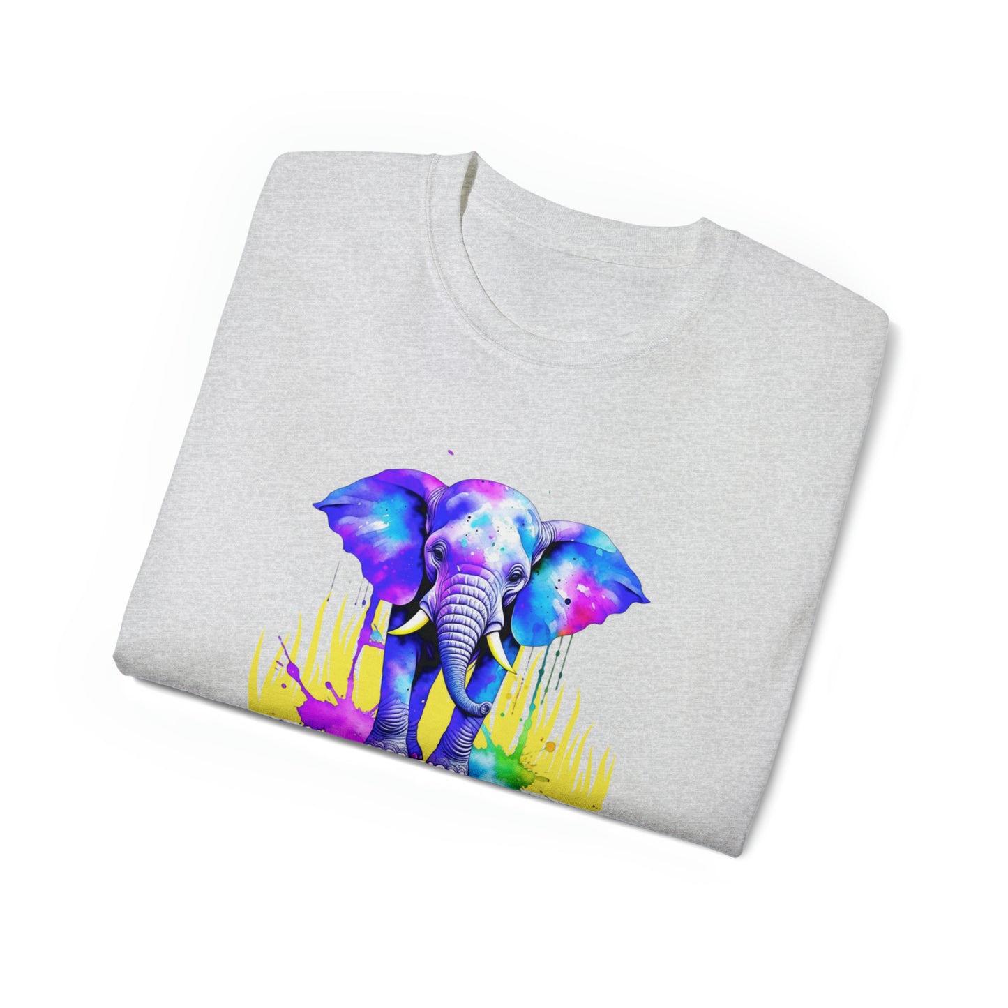 Vibrant Elephant Unisex Ultra Cotton Tee