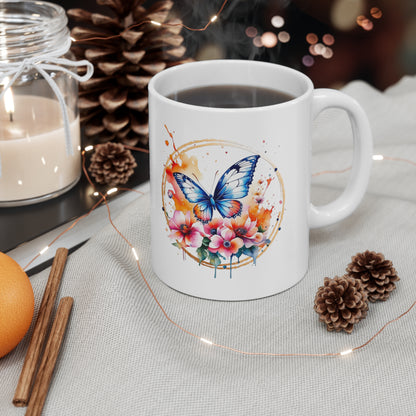 Golden Butterfly 2 Ceramic Mug 11oz