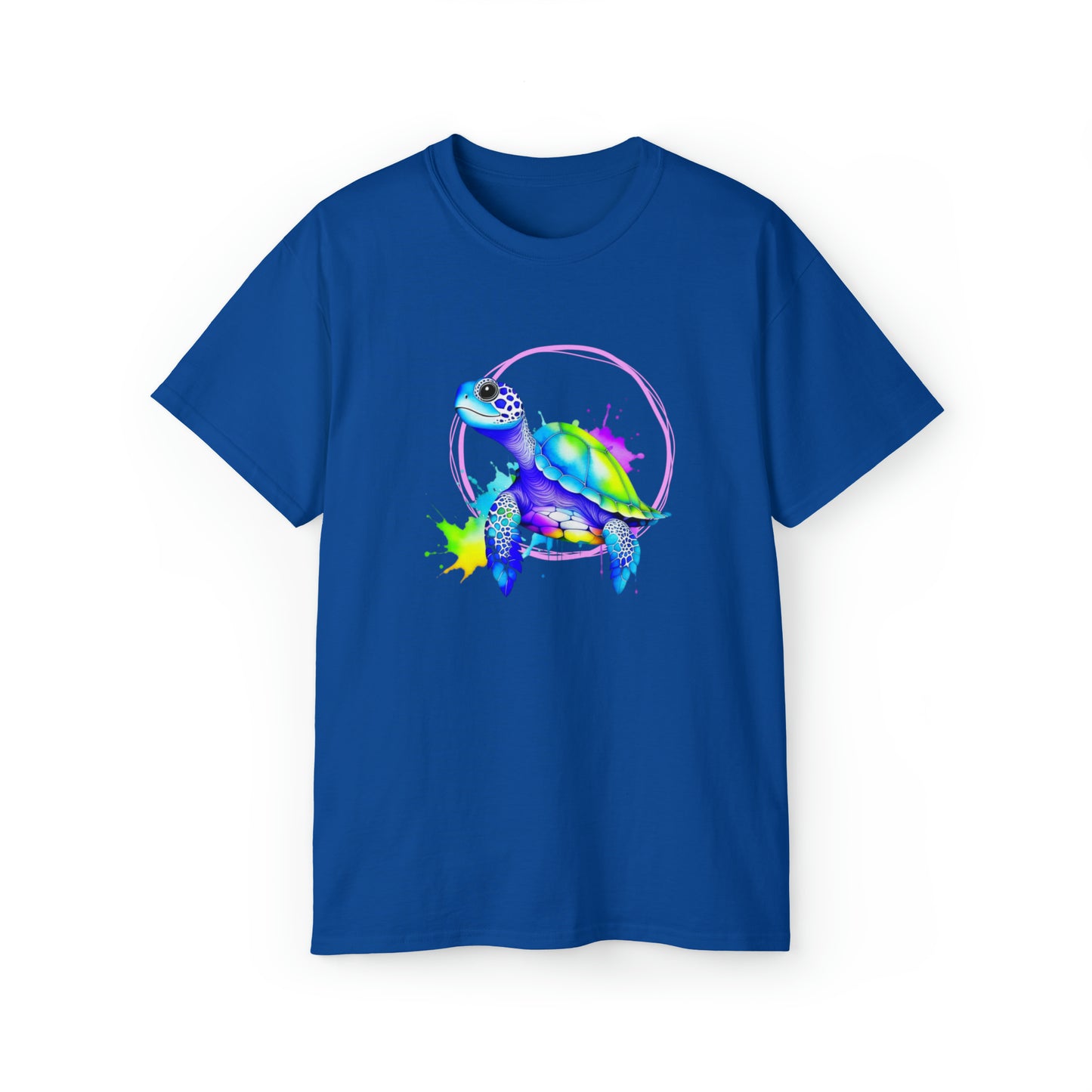 Vibrant Sea Turtle Unisex Ultra Cotton Tee