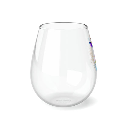 Vibrant Giraffe Stemless Wine Glass, 11.75oz