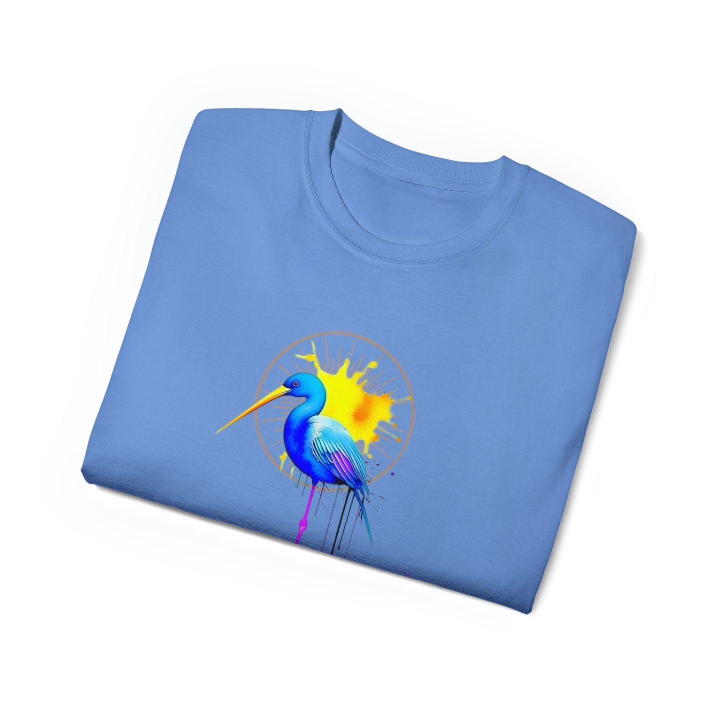 Vibrant Heron Unisex Ultra Cotton Tee