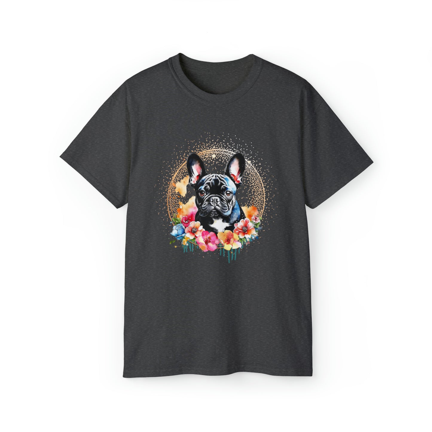 Black Frenchie Unisex Ultra Cotton Tee