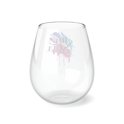 ArtnSoul Stemless Wine Glass, 11.75oz