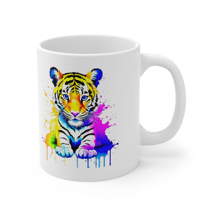 Vibrant Tiger Ceramic Mug 11oz