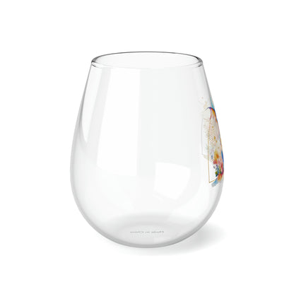 Dragon Stemless Wine Glass, 11.75oz