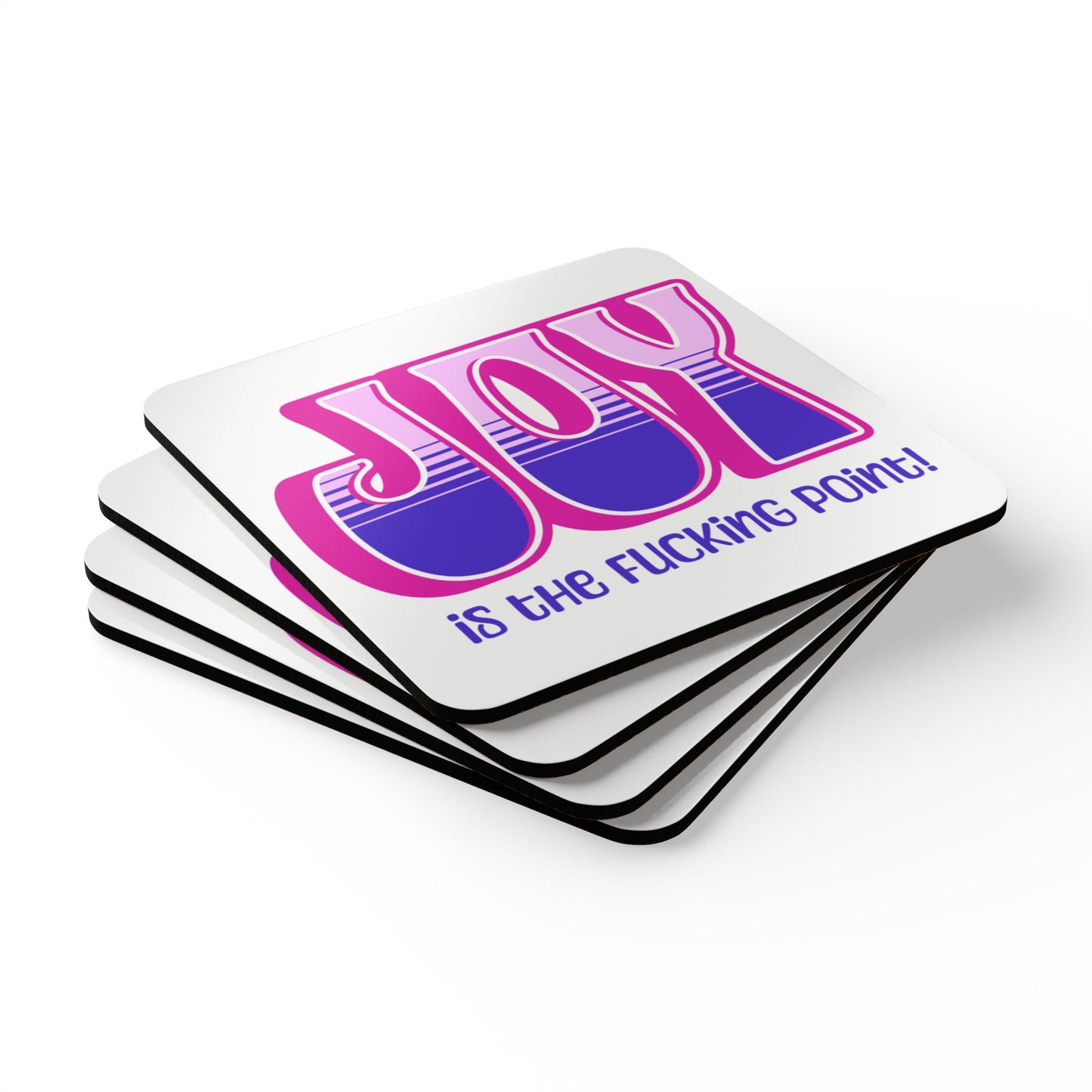 Pink Pink Purple Joy Coaster Set