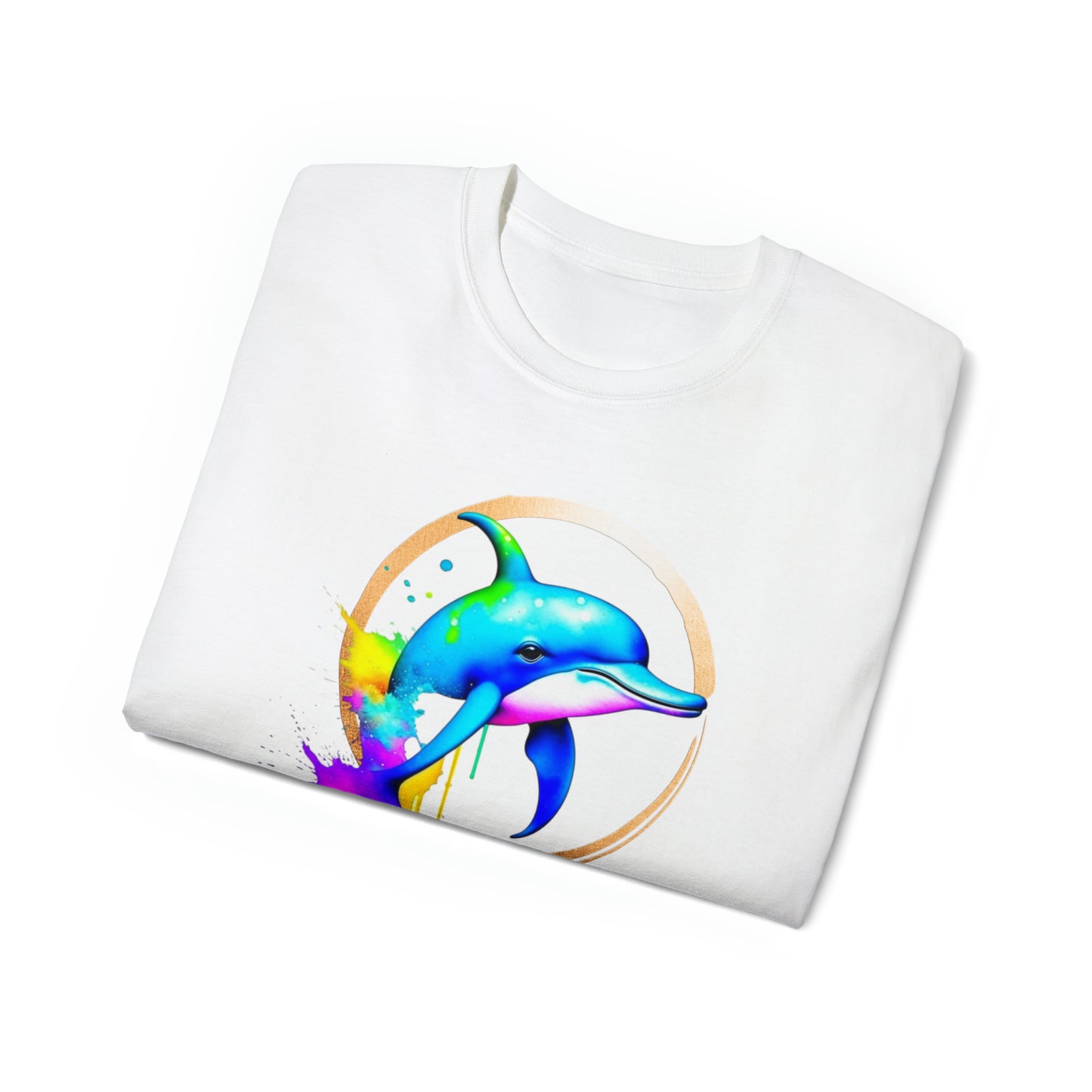 Vibrant Dolphin Unisex Ultra Cotton Tee