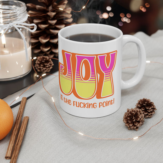 Orange Pink Yellow Joy Ceramic Mug, (11oz, 15oz)
