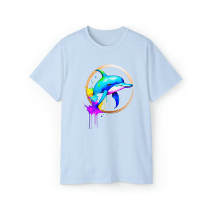 Vibrant Dolphin Unisex Ultra Cotton Tee