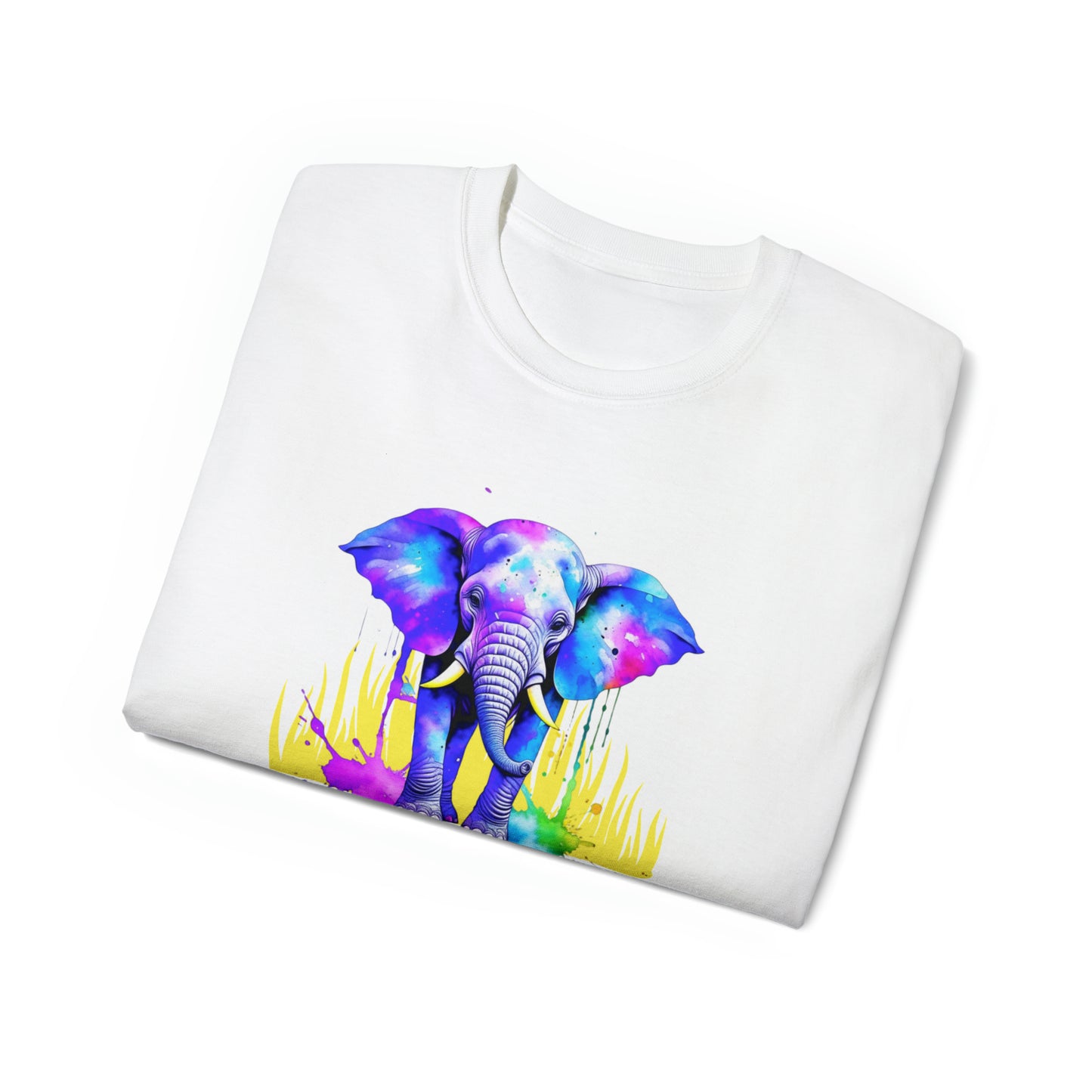 Vibrant Elephant Unisex Ultra Cotton Tee