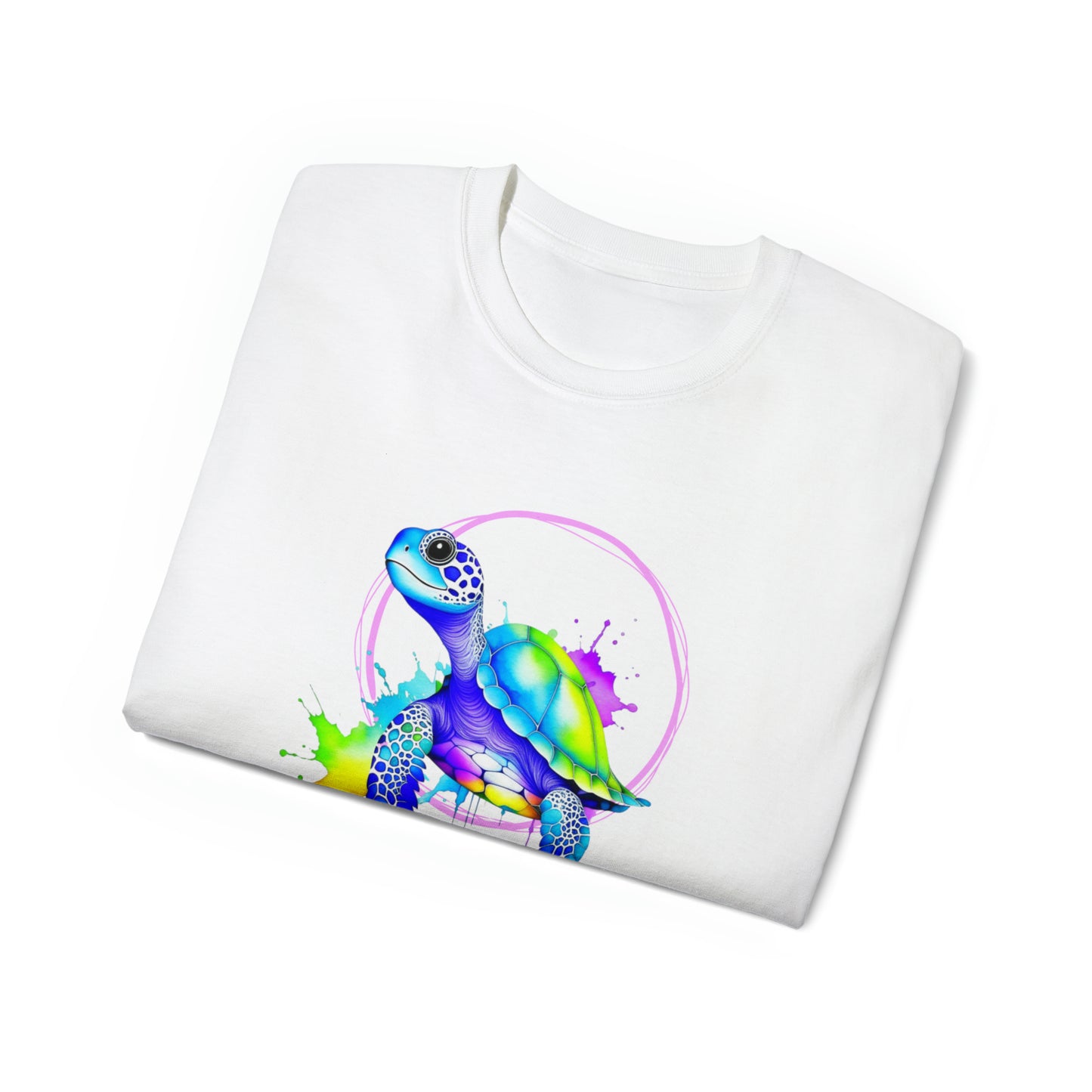 Vibrant Sea Turtle Unisex Ultra Cotton Tee