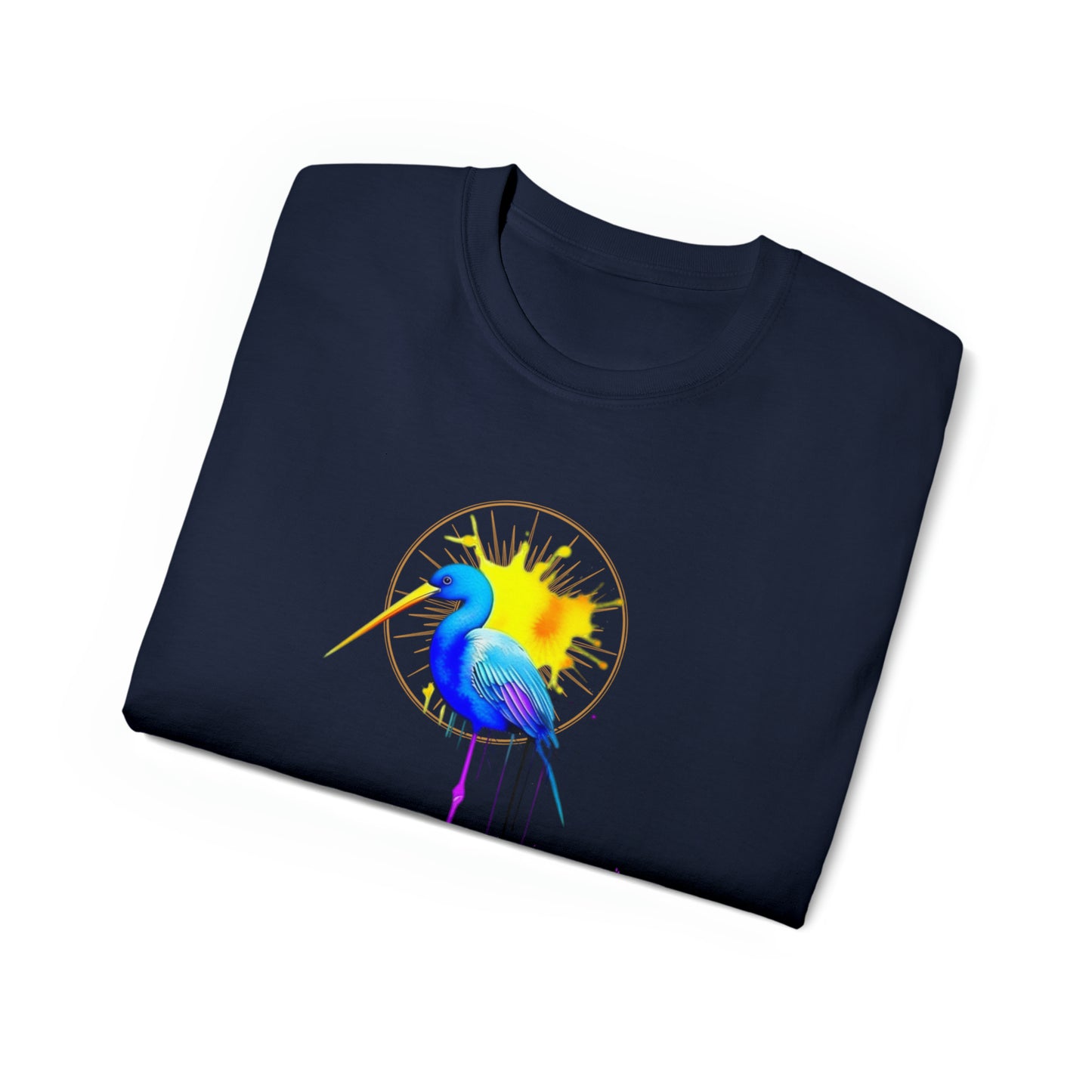 Vibrant Heron Unisex Ultra Cotton Tee