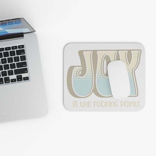 Tan Blue Joy Mouse Pad