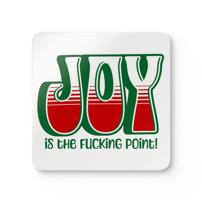 Green Holiday Joy Coaster Set