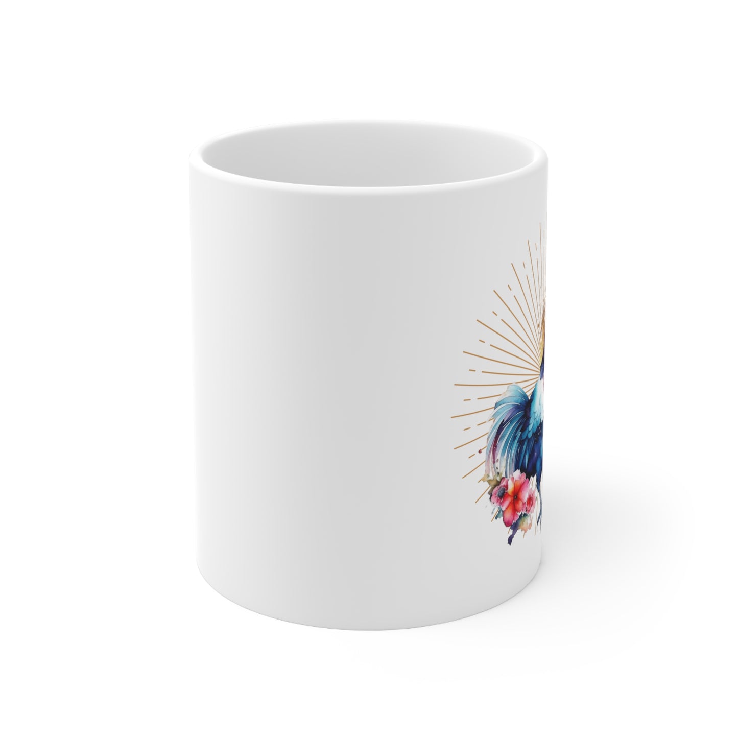 Golden Rooster Ceramic Mug 11oz