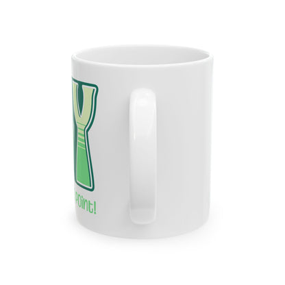 Green Green Yellow Joy Ceramic Mug, (11oz, 15oz)
