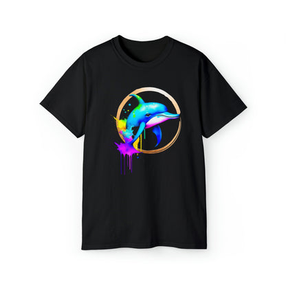 Vibrant Dolphin Unisex Ultra Cotton Tee