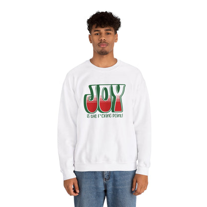 Joy (green holiday) Unisex Sweatshirt