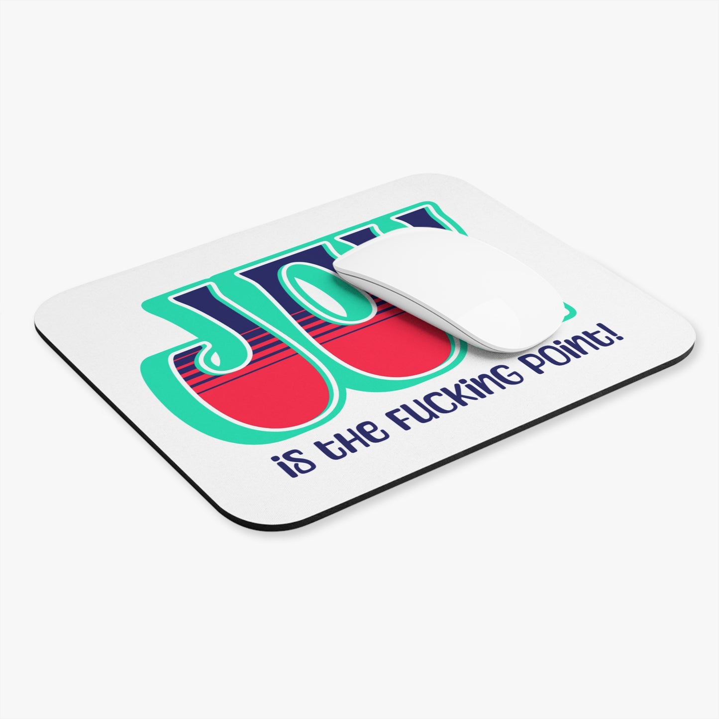 Teal Blue Red Joy Mouse Pad