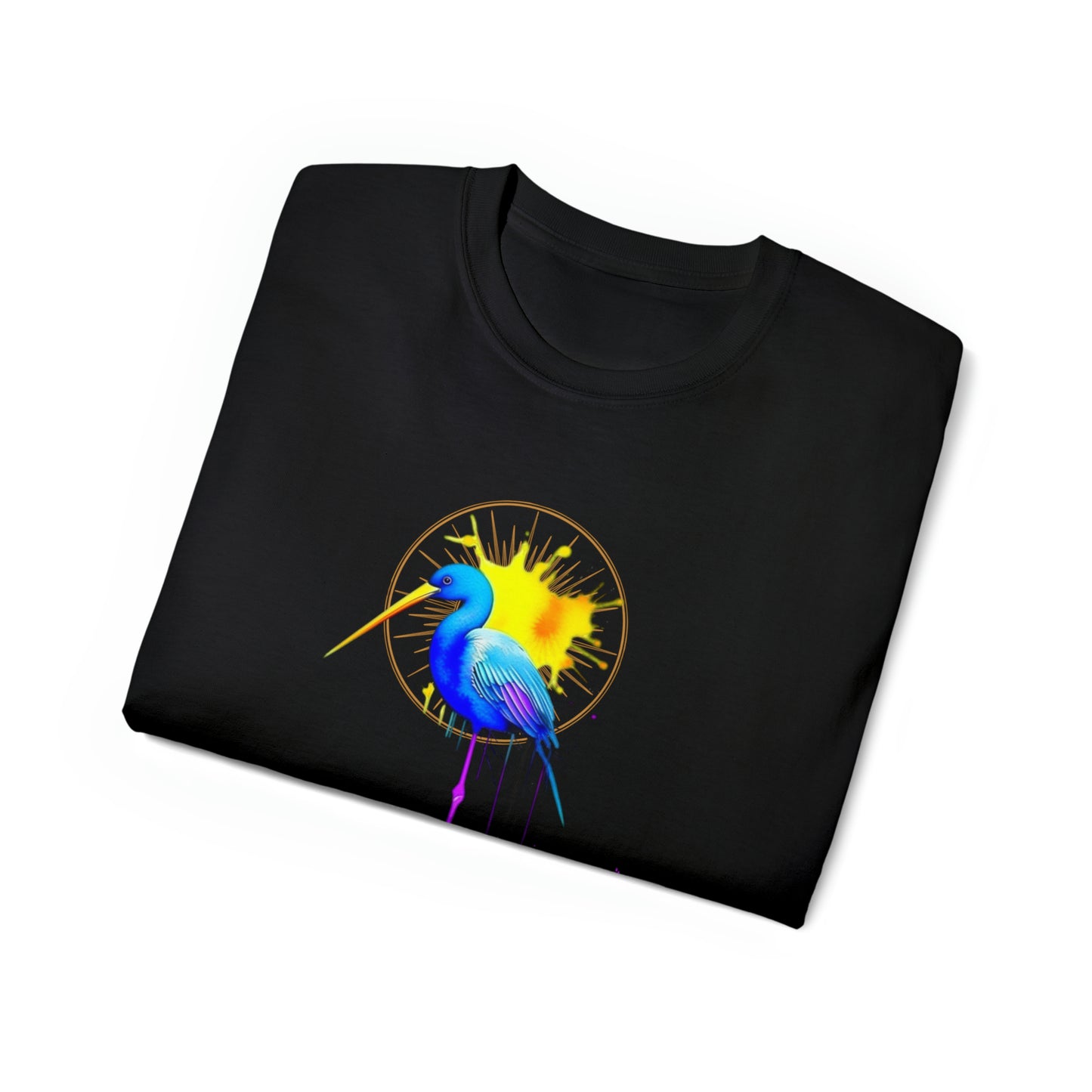 Vibrant Heron Unisex Ultra Cotton Tee