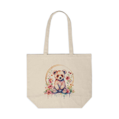 Golden Bear Canvas Shopping Bag