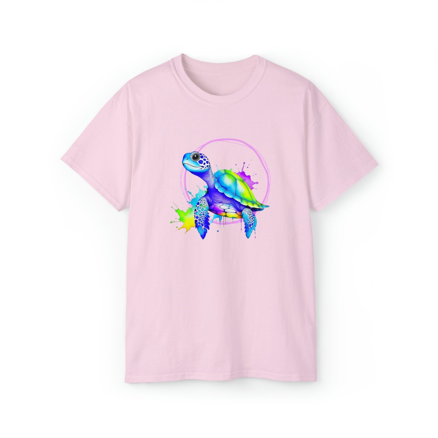 Vibrant Sea Turtle Unisex Ultra Cotton Tee