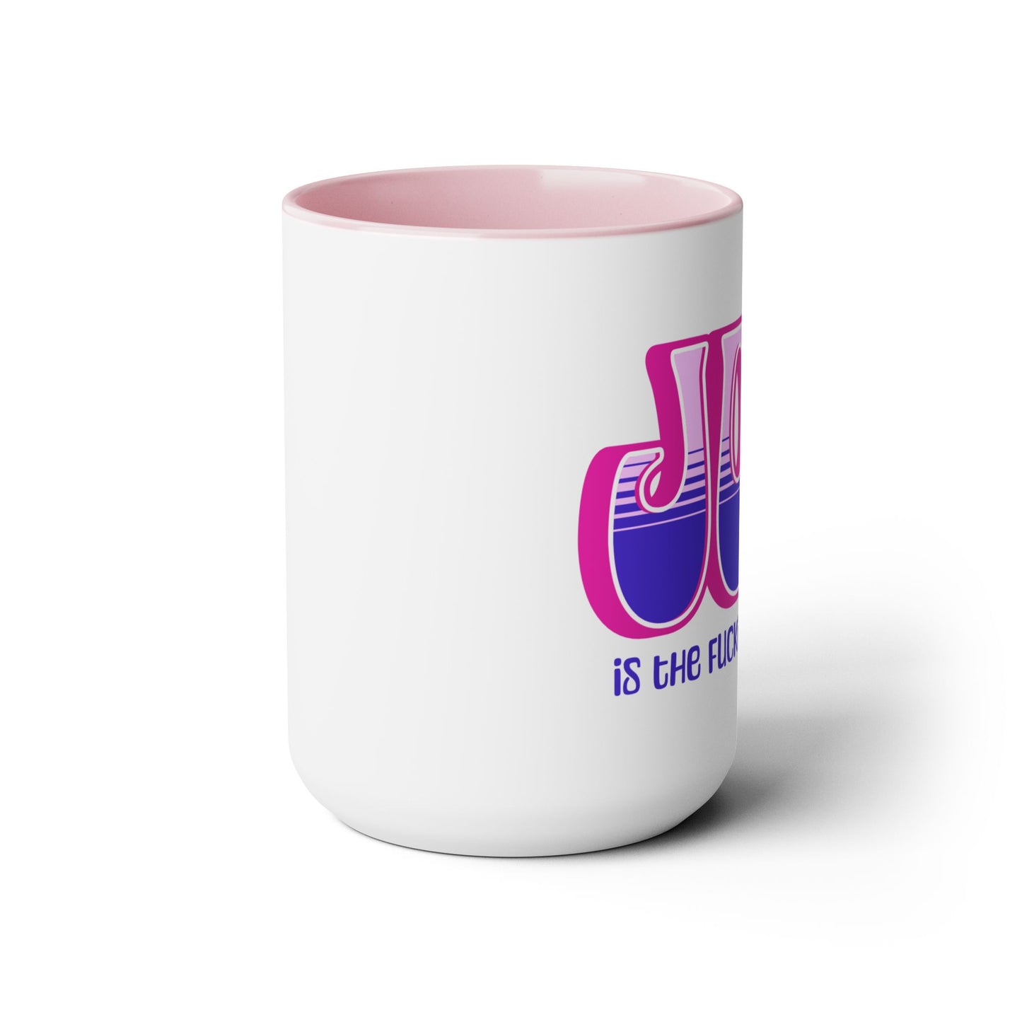Pink Pink Purple Joy Two-Tone Mug, 15oz
