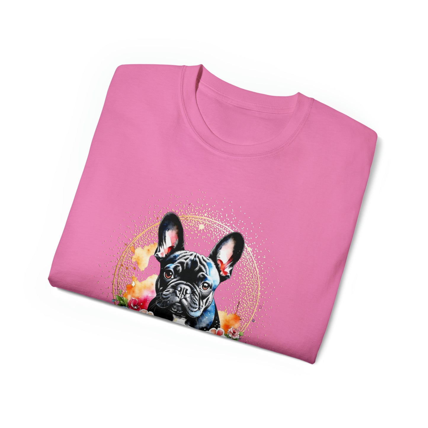 Black Frenchie Unisex Ultra Cotton Tee