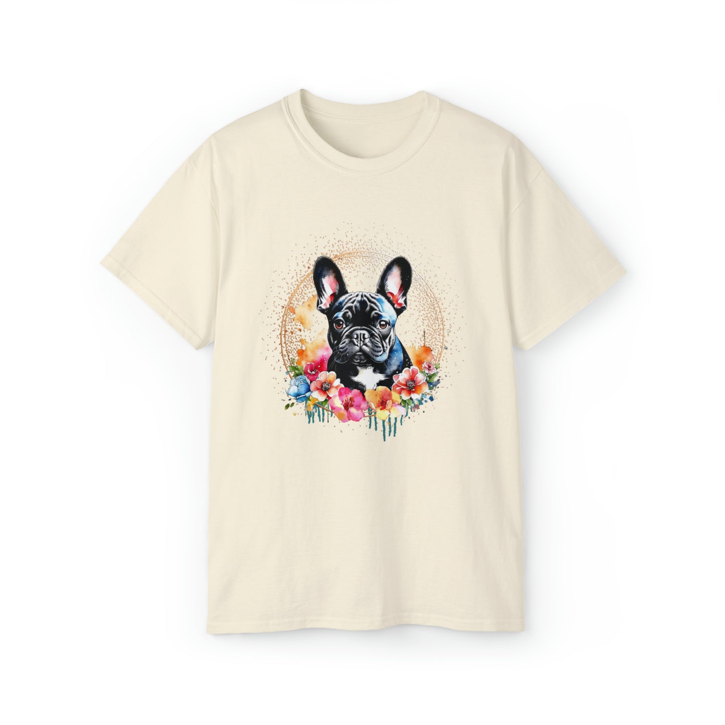 Black Frenchie Unisex Ultra Cotton Tee