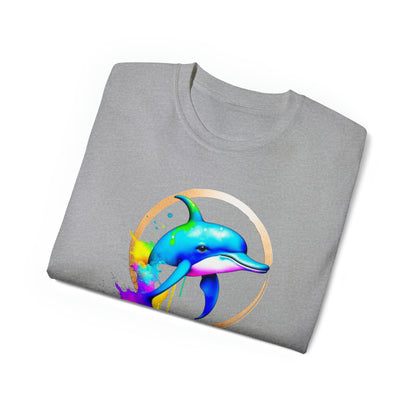 Vibrant Dolphin Unisex Ultra Cotton Tee